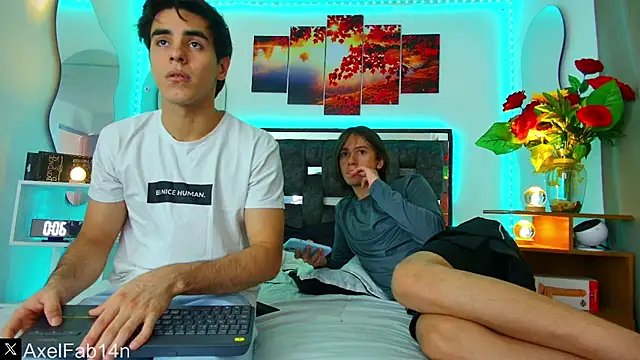 Snapshot of Alex_and_Fabian chatting on February 24, 6:36 pm Alex and Fabian online show from February 24, 6:36 pm