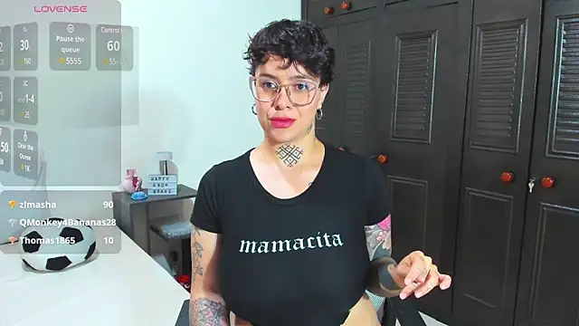 Snapshot of KatInk chatting on February 17, 1:32 pm KatInk online show from February 17, 1:32 pm