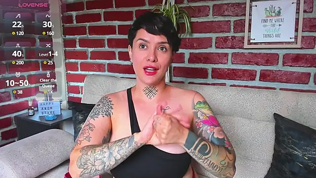 Snapshot of KatInk chatting on March 3, 4:03 pm KatInk online show from March 3, 4:03 pm