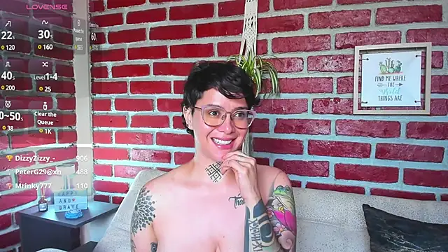 Snapshot of KatInk chatting on March 3, 7:06 pm KatInk online show from March 3, 7:06 pm