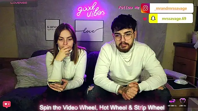 MrAndMrsSavage online show from January 10, 10:04 pm