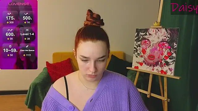 Snapshot of CookyDaisy chatting on December 14, 2:56 am CookyDaisy online show from December 14, 2:56 am