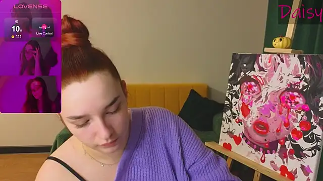 Snapshot of CookyDaisy chatting on December 14, 6:02 am CookyDaisy online show from December 14, 6:02 am