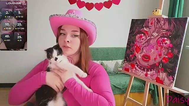 Snapshot of CookyDaisy chatting on February 9, 10:20 am CookyDaisy online show from February 9, 10:20 am