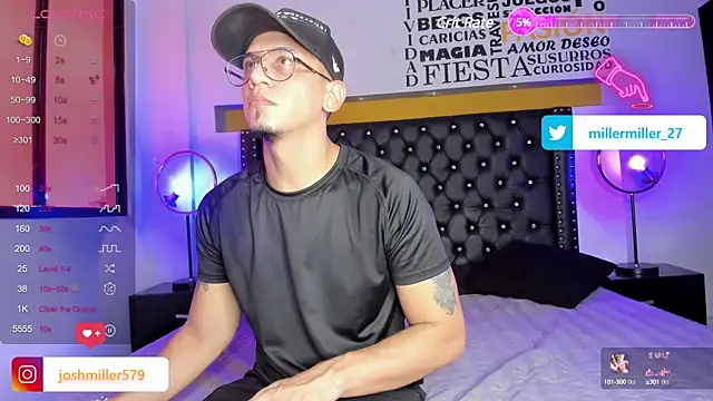 JoshMillerr  online show from March 3, 8:00 pm