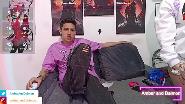 Ambar and daimon  online show from October 25, 6:32 am