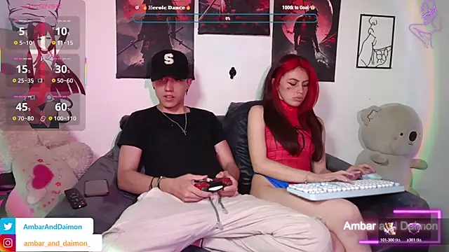 Ambar and daimon  online show from October 31, 6:47 am