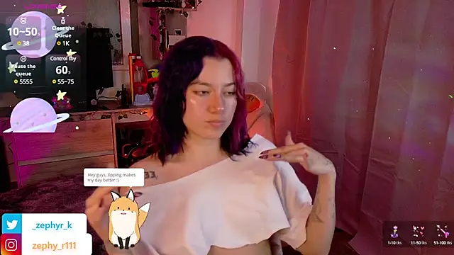  zephyr  online show from January 23, 9:50 pm