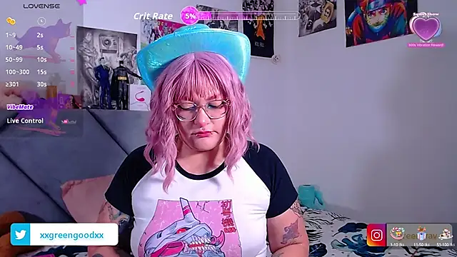 XxGreenGoodxX online show from October 15, 7:47 pm