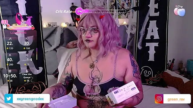 XxGreenGoodxX online show from October 28, 9:50 pm