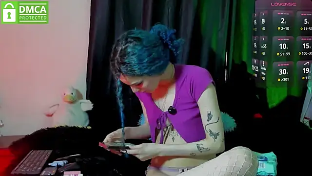 Bluedarkelf888 online show from September 13, 6:40 pm