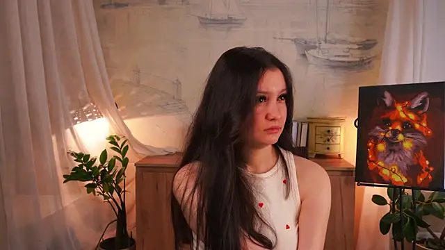 Snapshot of EvaDowe chatting on October 3, 4:31 am EvaDowe online show from October 3, 4:31 am