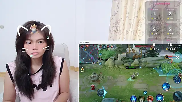 Snapshot of Duolamei chatting on October 29, 5:10 am Duolamei online show from October 29, 5:10 am