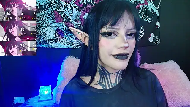 Snapshot of GothGaby chatting on October 26, 3:45 am GothGaby online show from October 26, 3:45 am