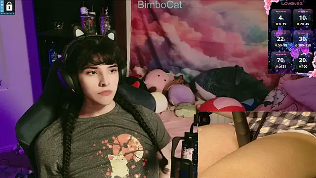 Snapshot of BimboCat chatting on November 19, 3:50 am BimboCat online show from November 19, 3:50 am