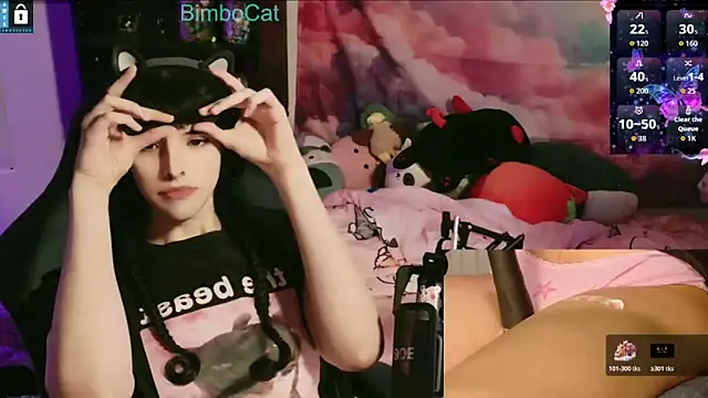 Snapshot of BimboCat chatting on December 1, 2:16 am BimboCat online show from December 1, 2:16 am