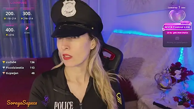 SorayaSapeca online show from March 21, 5:21 am