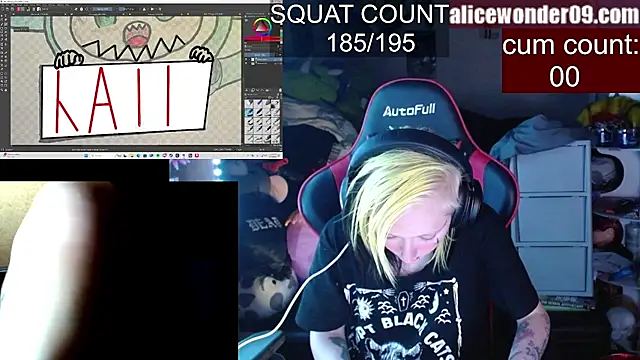 alicewonder09 online show from February 9, 7:16 am