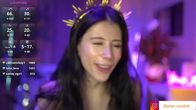 Snapshot of Your_Nicolett chatting on January 7, 8:56 am Your Nicolett online show from January 7, 8:56 am