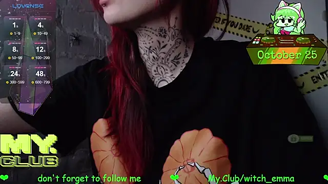 Witch Emma online show from October 25, 8:55 am