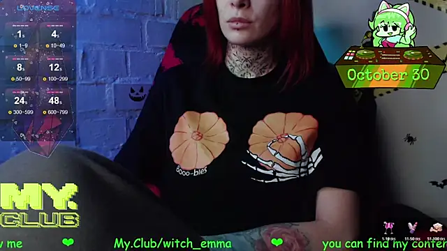 Witch Emma online show from October 30, 9:00 am