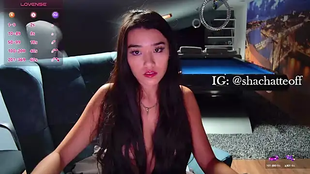 Snapshot of shachatteof chatting on October 8, 8:45 am shachatteof online show from October 8, 8:45 am