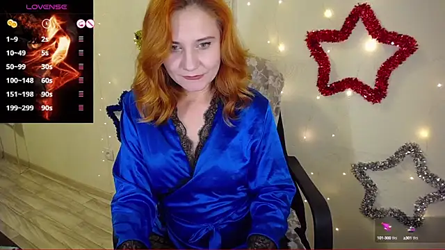 Snapshot of RedHeadSTARx chatting on December 23, 2:45 am RedHeadSTARx online show from December 23, 2:45 am
